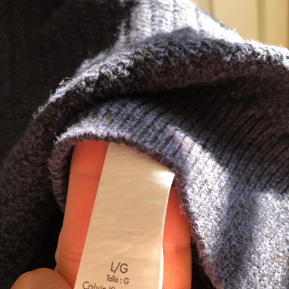 Calvin Klein Men’s Zip Up Knit Sweater - Picture 3 of 5